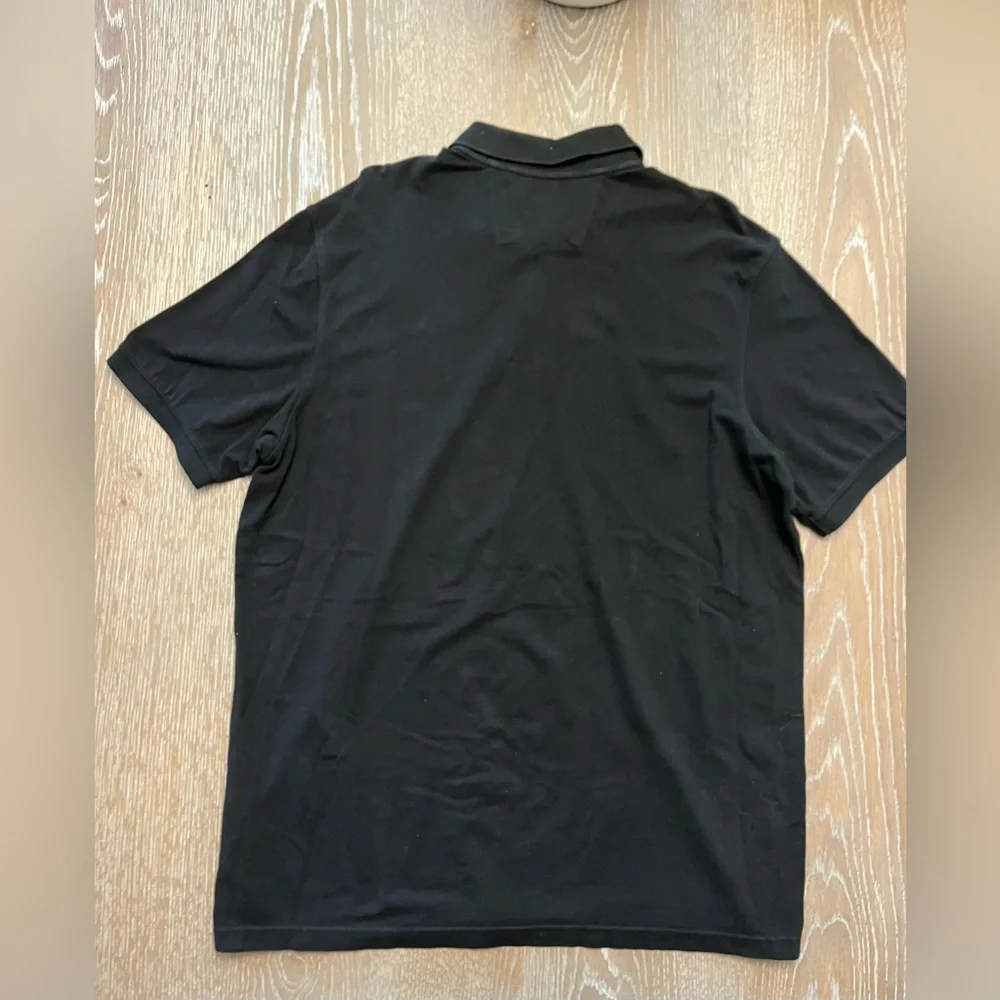 Banana republic men’s‎ all cotton pullover polo size XL black short sleeve nice